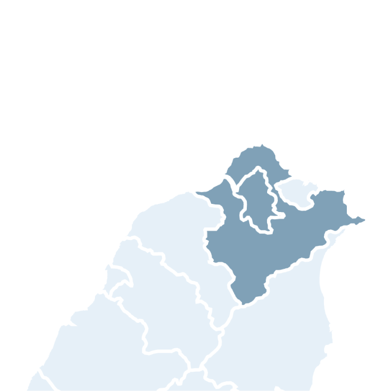 雙北服務地區示意地圖